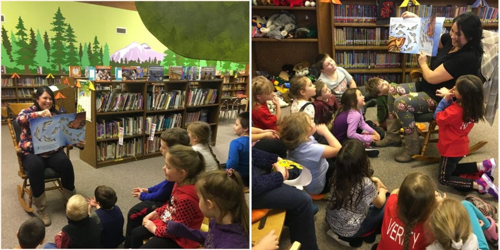 ‘Baby Raven Reads Visits Evergreen Elementary School In Wrangell’ By ...